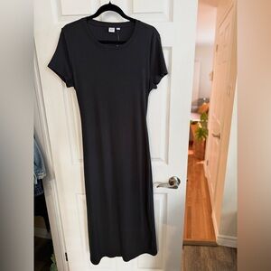 GAP Cutout Black Midi Dress